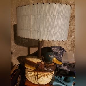 A vintage duck lamp